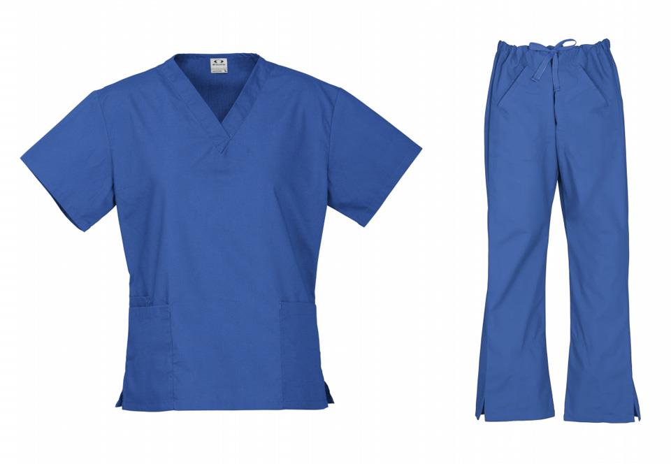 Ladies Top Pants Scrubs Set Nurse Doctors Medical Uniform Vet Dentist