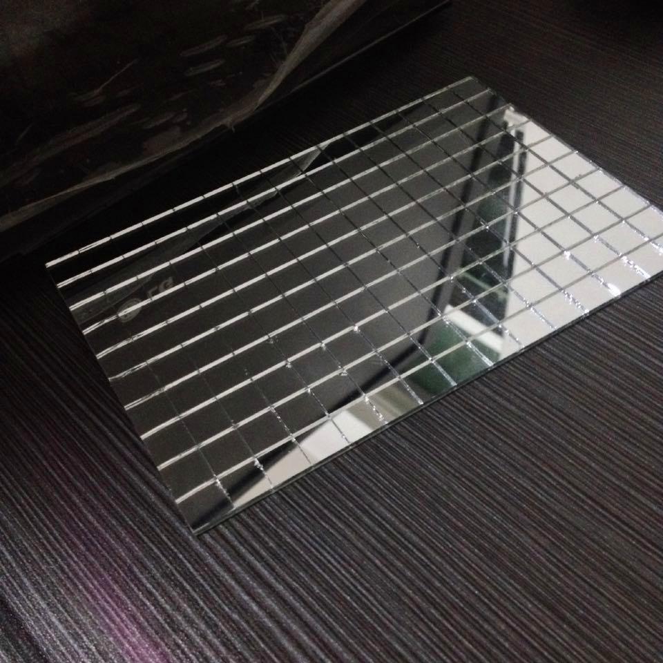 150 Silver SelfAdhesive Mirror Mosaic Tiles Mirror Tiling Home DIY