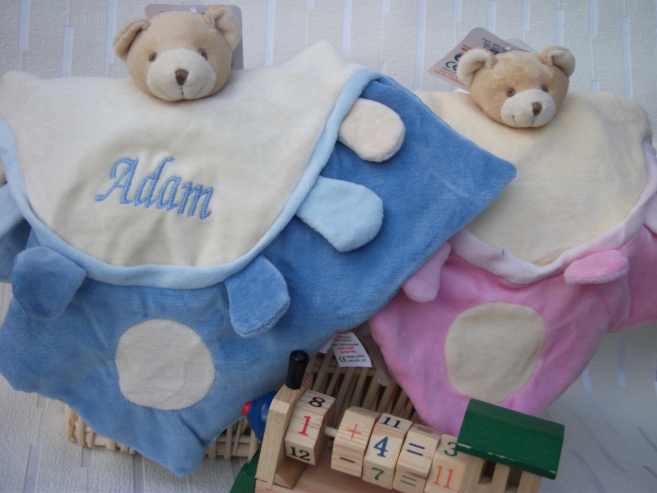 personalised snuggle teddy