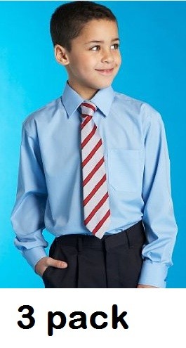 Details about NEW: Marks and Spencer Boys Blue Long Sleeve Shirts ... Details about NEW: Marks and Spencer Boys Blue Long Sleeve Shirts ...