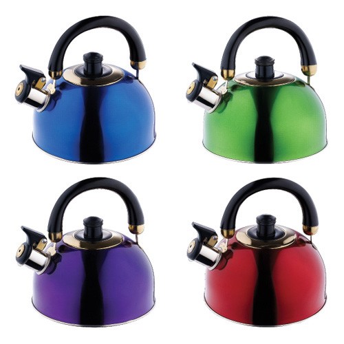 2 L Whistling Kettle Induction Kettle Camping Kettle Red Blue Green