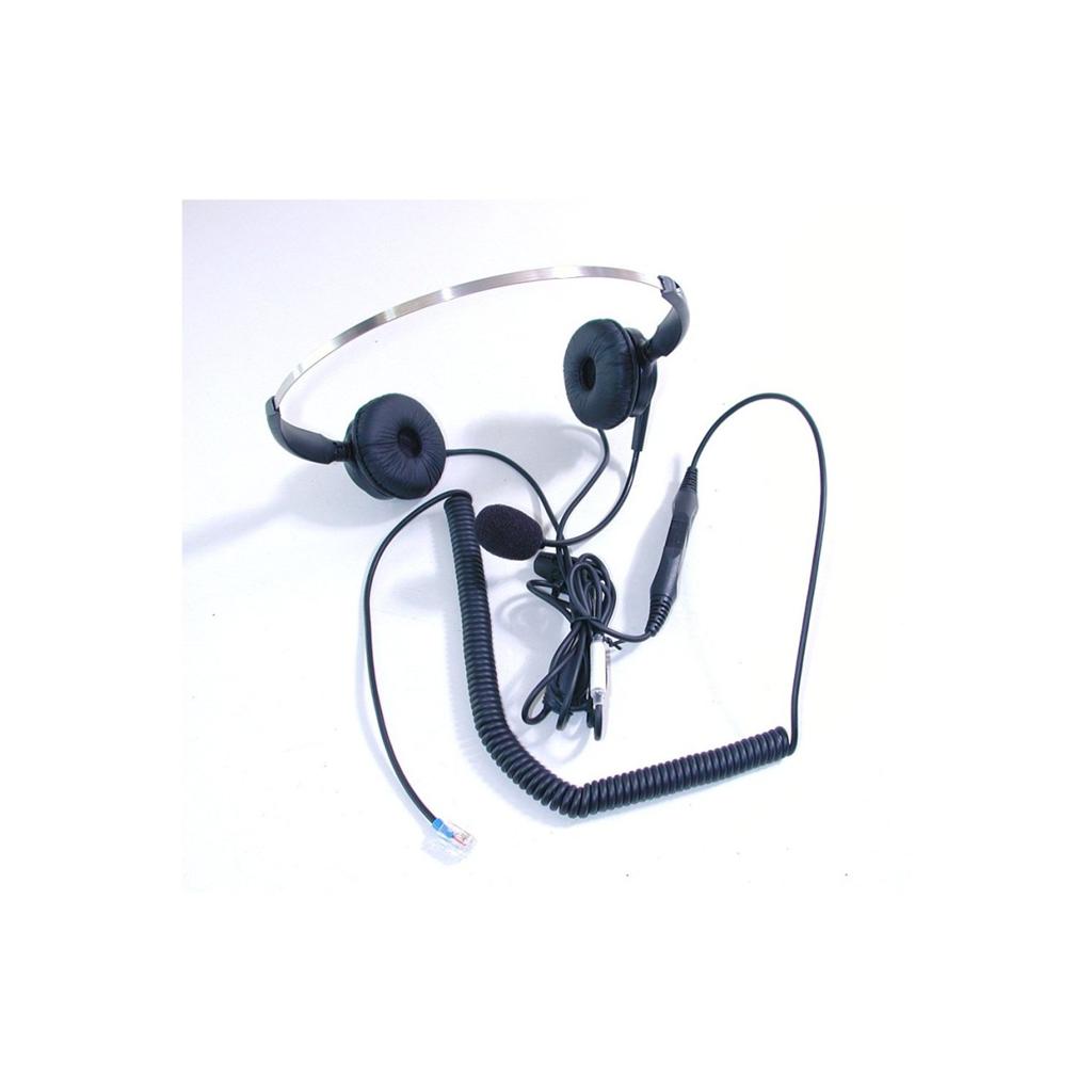 3000NC RJ11 Binaural Telephone Headset with Noise Cancelling Microphone eBay