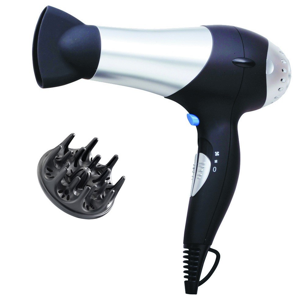 New 2200W Professional Hair Dryer with Concentrator & Diffuser Twin