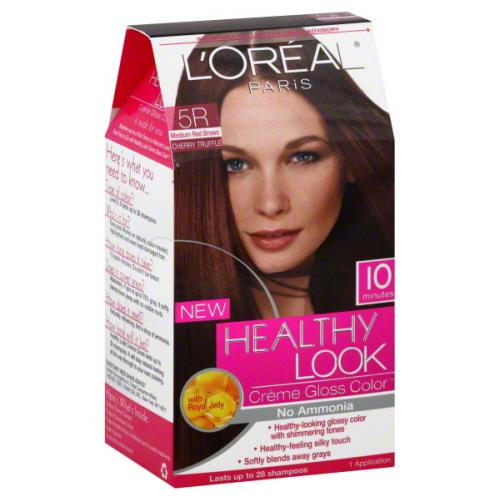 LOREAL HEALTHY LOOK CREME GLOSS HAIR COLOR NO AMMONIA- YOU CHOOSE THE