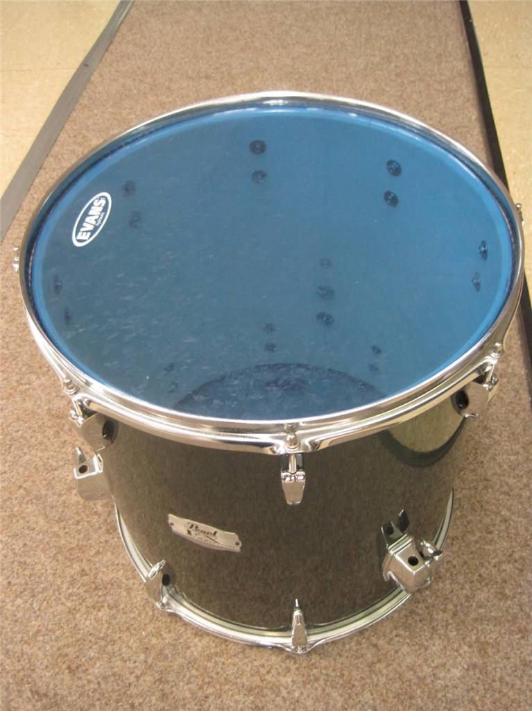 Pearl Ex Export Series 16" x 17" Floor Tom Chrome Hardware 98 charcoal