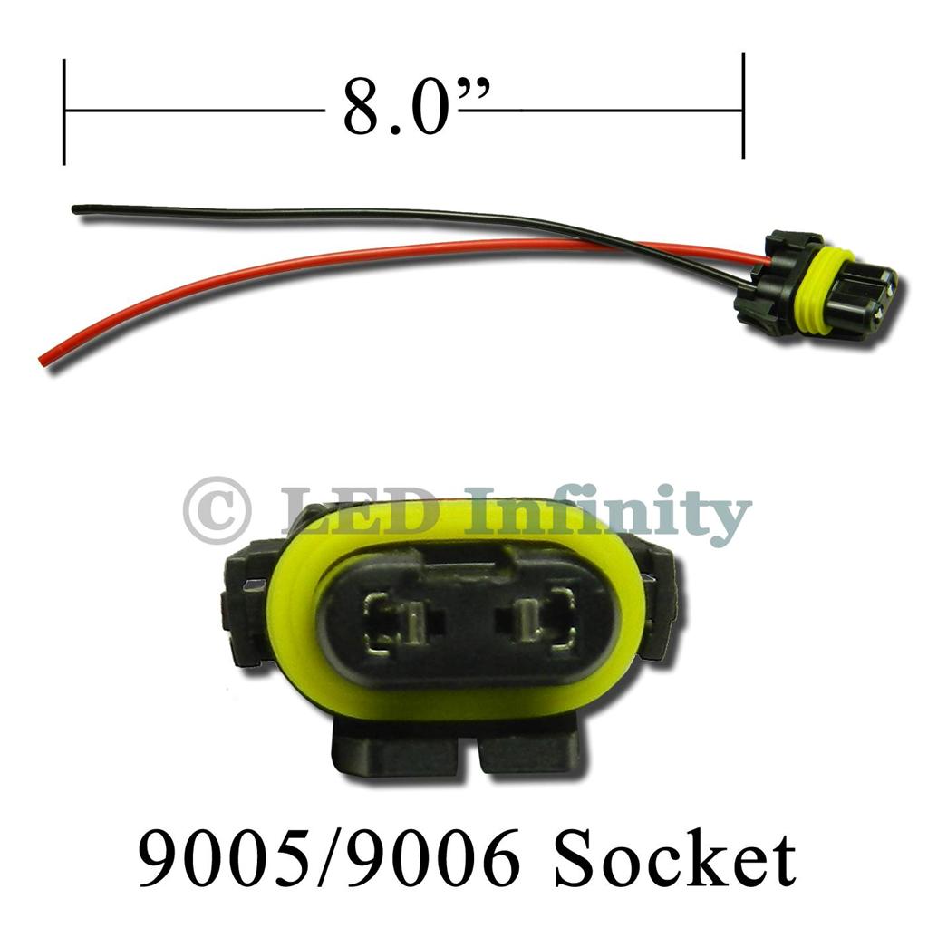 2pcs Car SUV Fog Lamp Headlight 9005 9006 Socket Wiring ... 9005 hid wiring diagram 