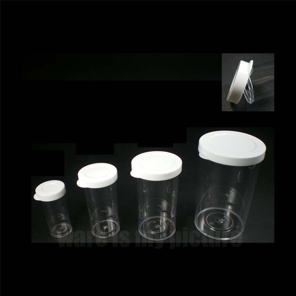 10x Clear Empty Pharmacy Medicine Container Jar Box Bottle Pill Tablet Pot Vial eBay
