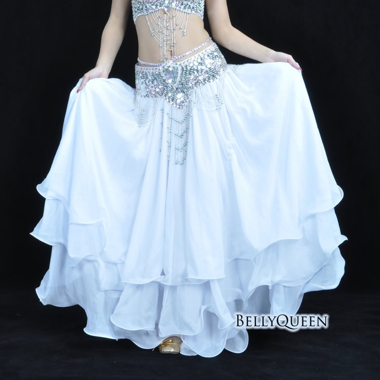 New Top Quality Belly Dancing Skirt Circle Chiffon In Dancewear
