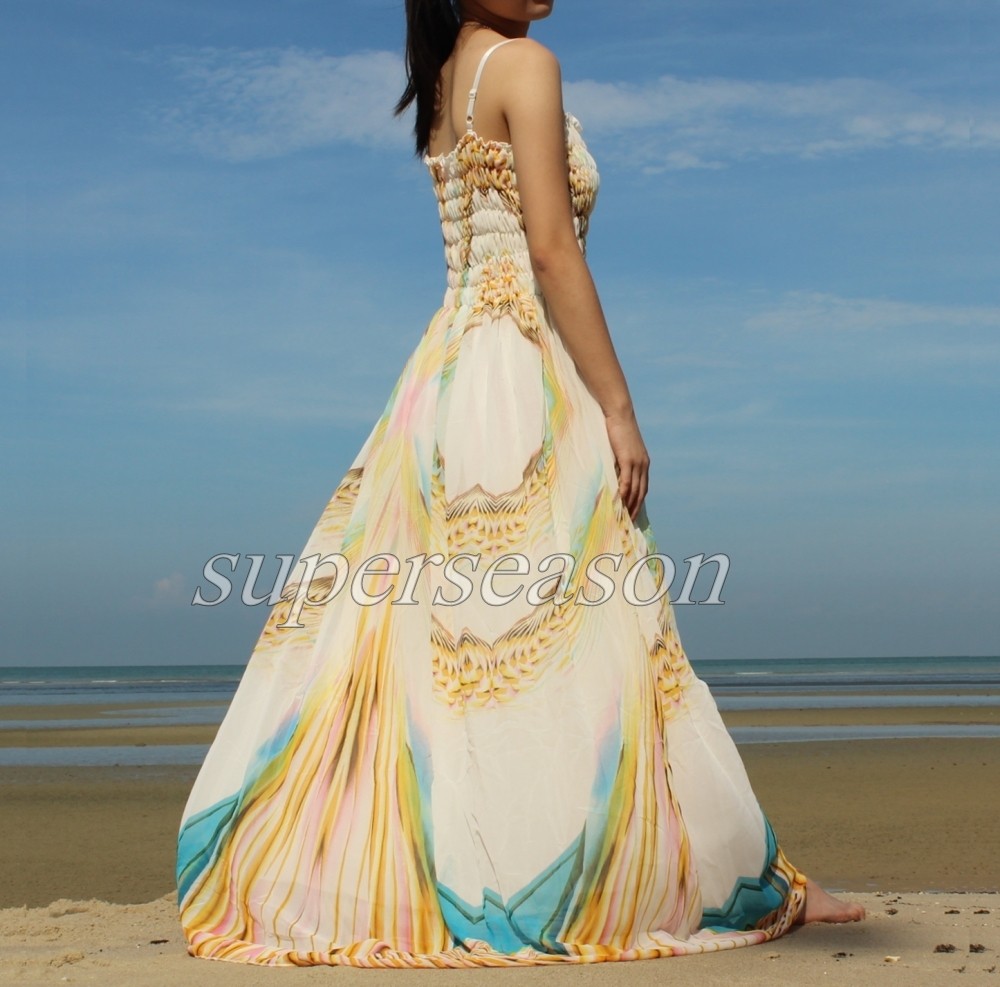 about New Plus Size Summer Beach Party Prom Long Evening Maxi Dress ...