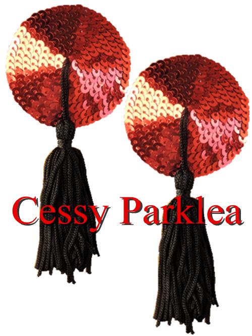 Sexy Self Adhesive Sequin Pasties with Tassels White Gold Red Blue eBay