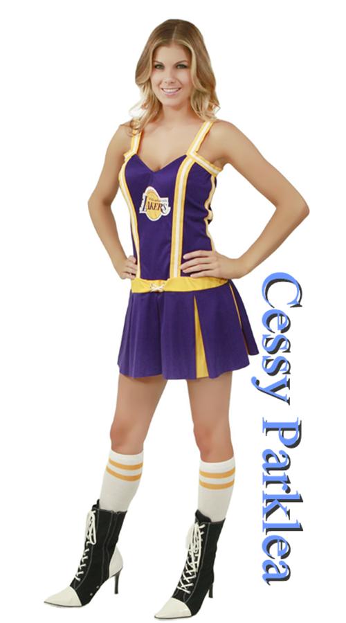 Cheerleader Laker Player Uniform Sports Fanc