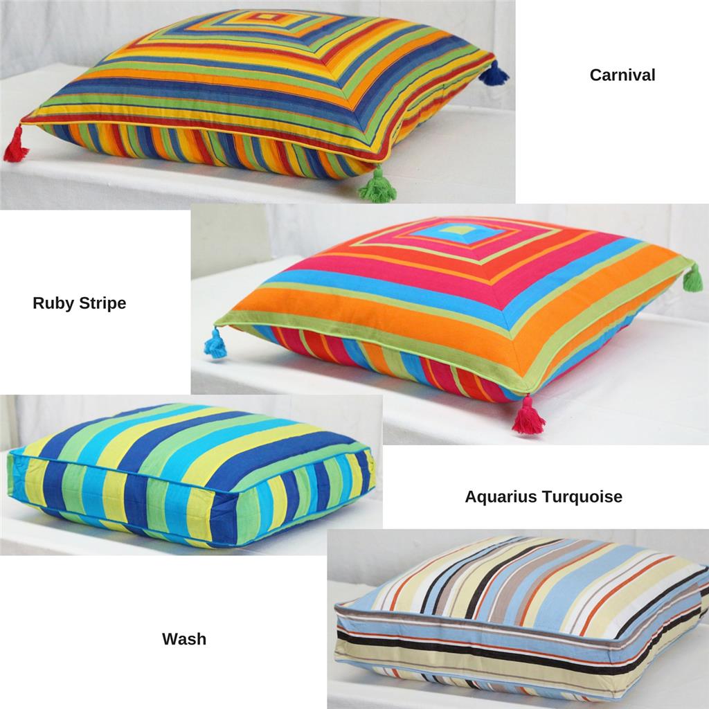Floor Cushion Cover Blue Green Pink Orange Yellow Large Scatter Pillow Case New eBay