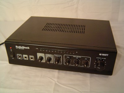 Radio Shack 40 Watt PA Public Address Amplifier 32-2054 | eBay