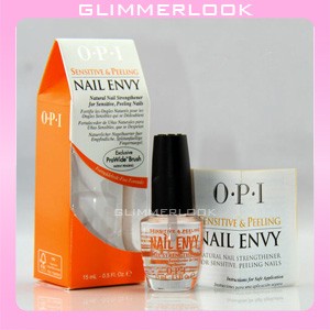 The OPI Nail Envy is formulated to strengthen natural nails and prevent