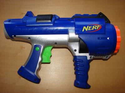 nerf hyperfire gun rotating dart barrel shot