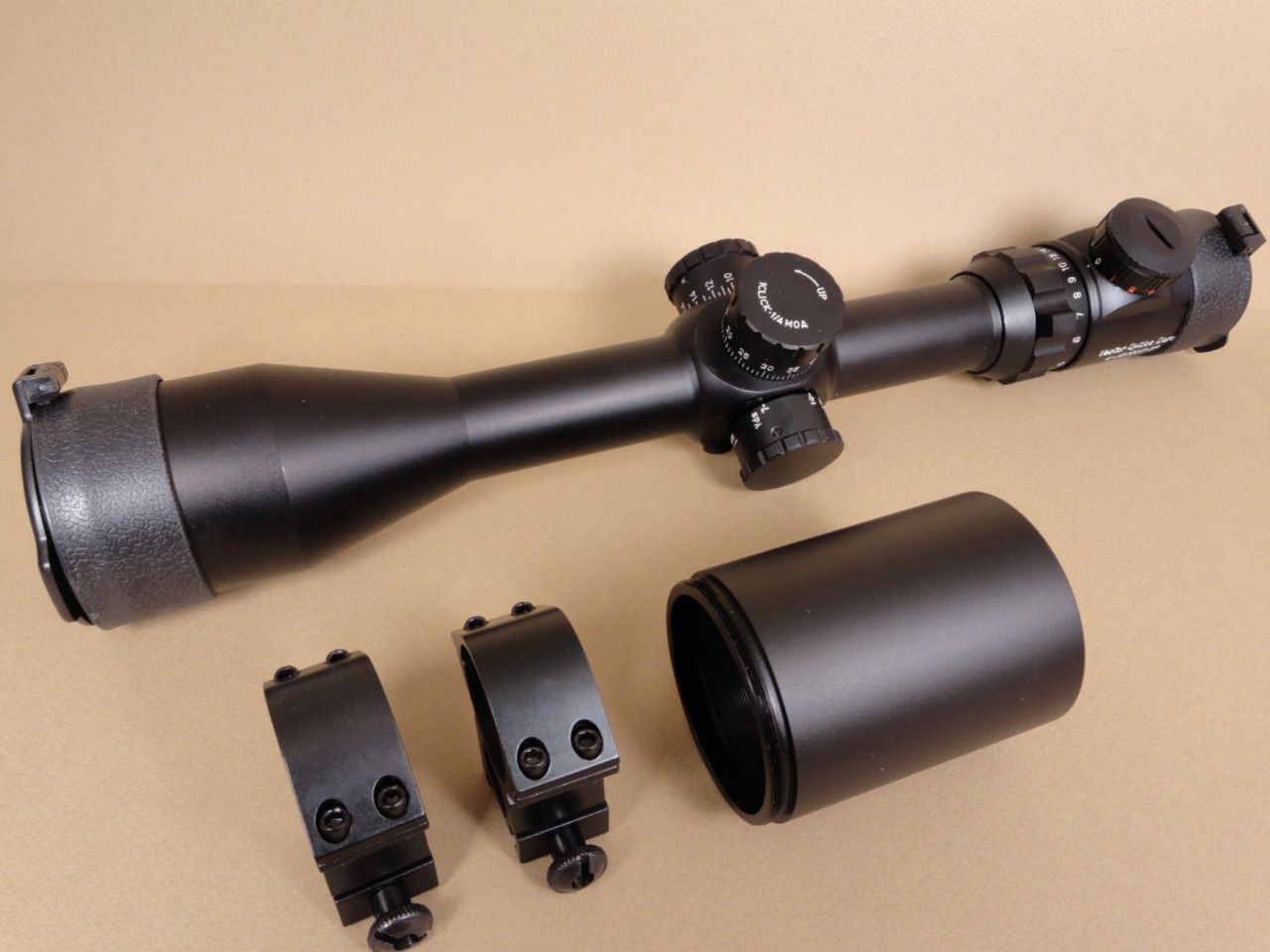 Vector Optics 4-16x50 Rifle Scope Includes Flip-up Covers,Scope Rings