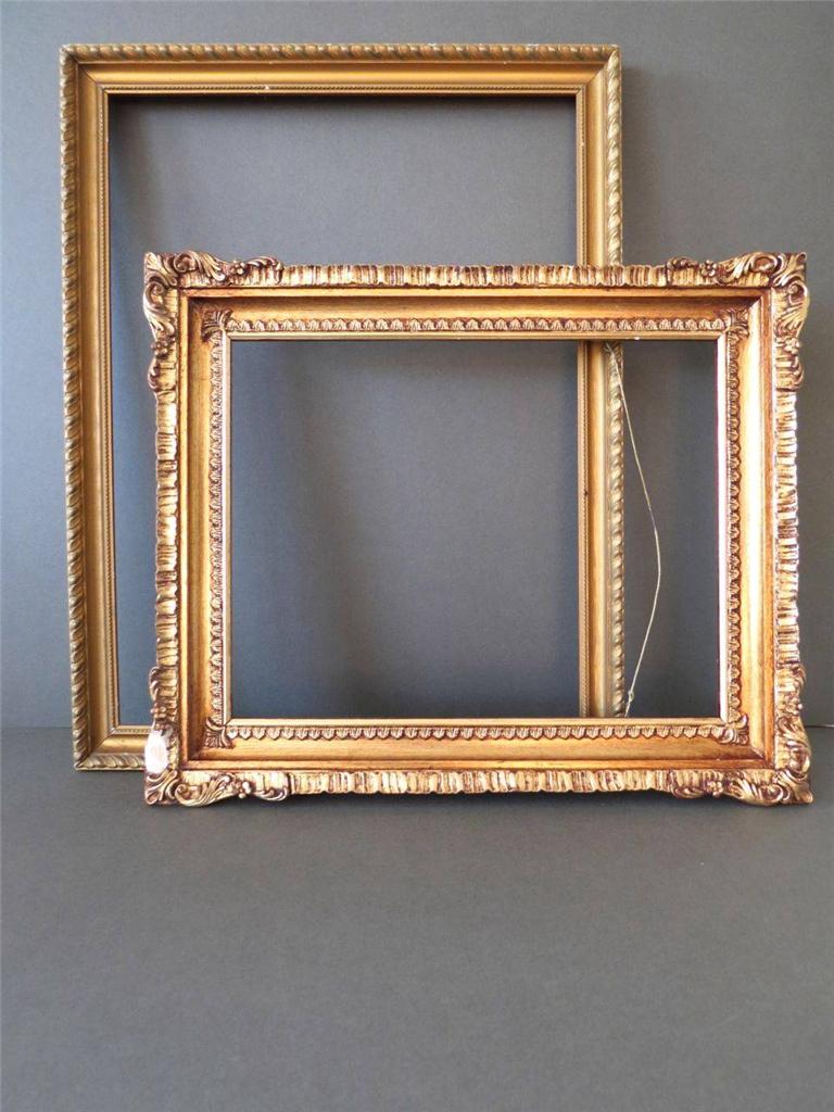 Vintage Gold Ornate Wood Art Deco Wall Photo Frames or Picture Frames