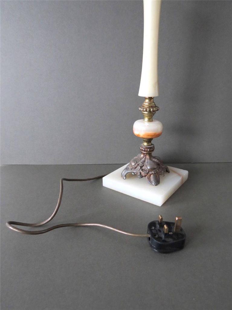 Vintage Marble & Brass Table Lamp Italian Grand Corinthian ...