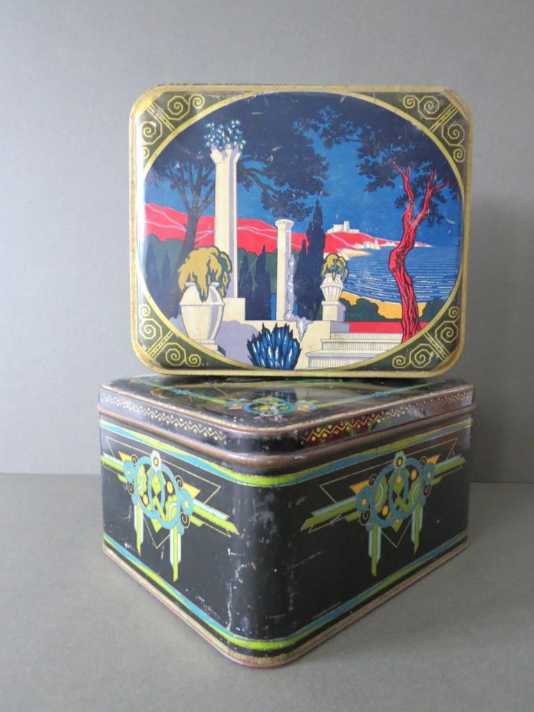 Vintage Art Deco Tin Boxes eBay