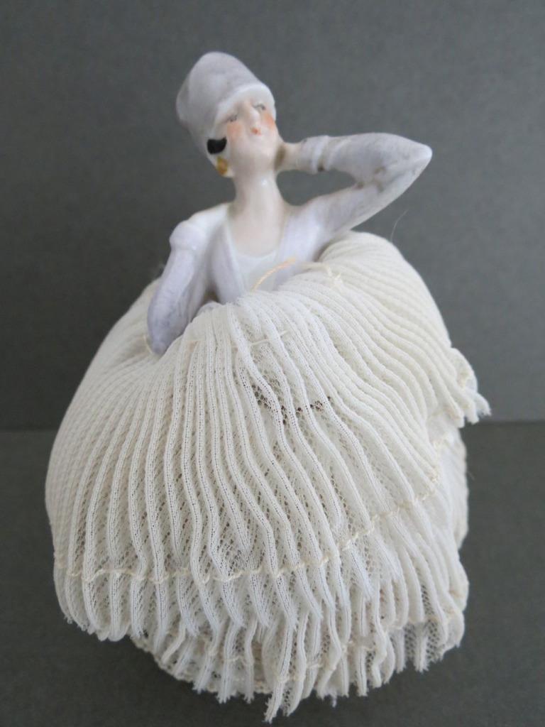 vintage doll pin cushion