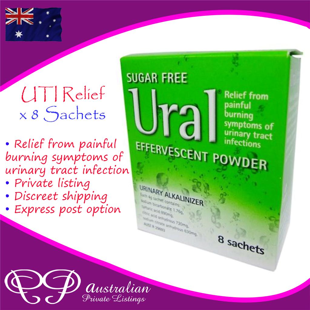 URAL Powder Sachets for Urinary Tract Infection. Stops pain when while