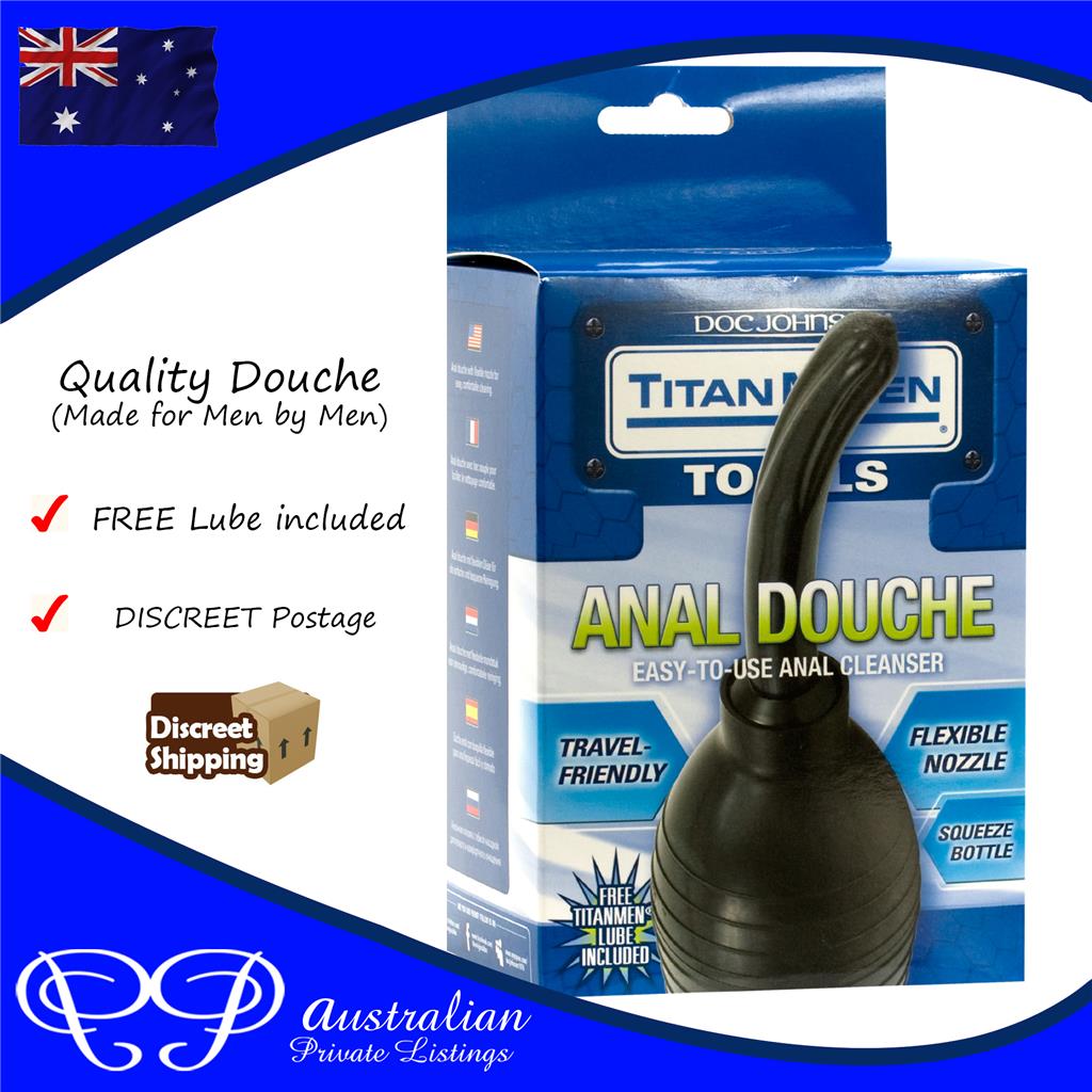 TITANMEN The Real Mans Anal Douche Back Door Enema for Men / Man