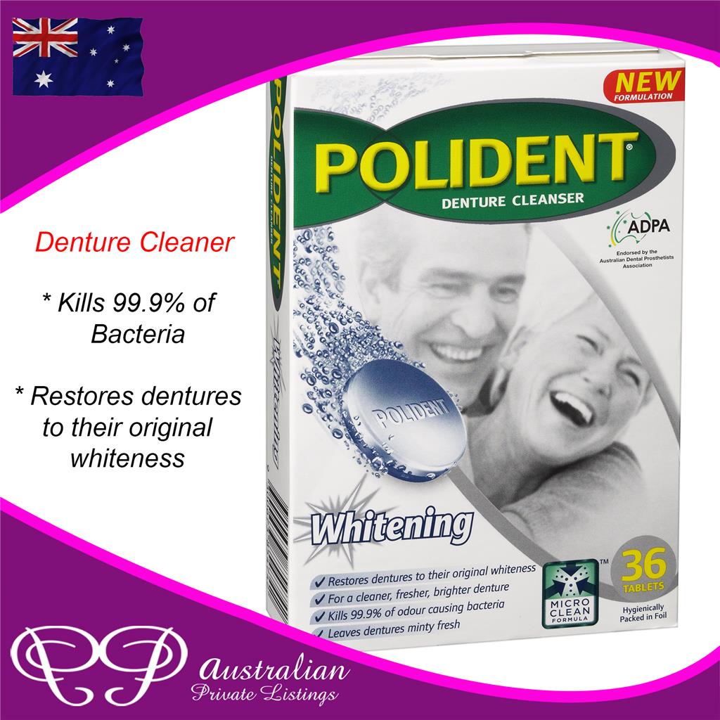 Polident Denture Cleaner / Cleanser Sterident Whitening whiten false