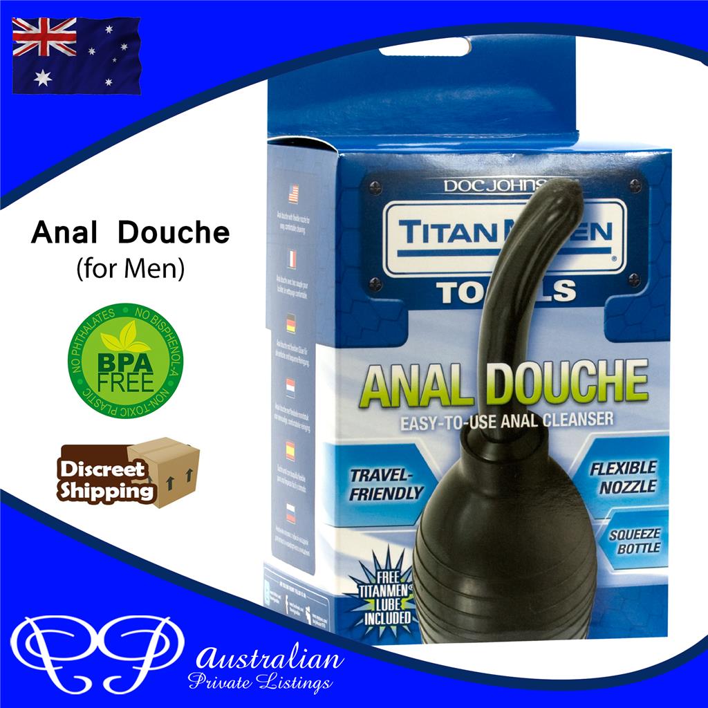 TITANMEN Mans Anal Douche / Easy to Use Anus Nossle Cleaner for Men