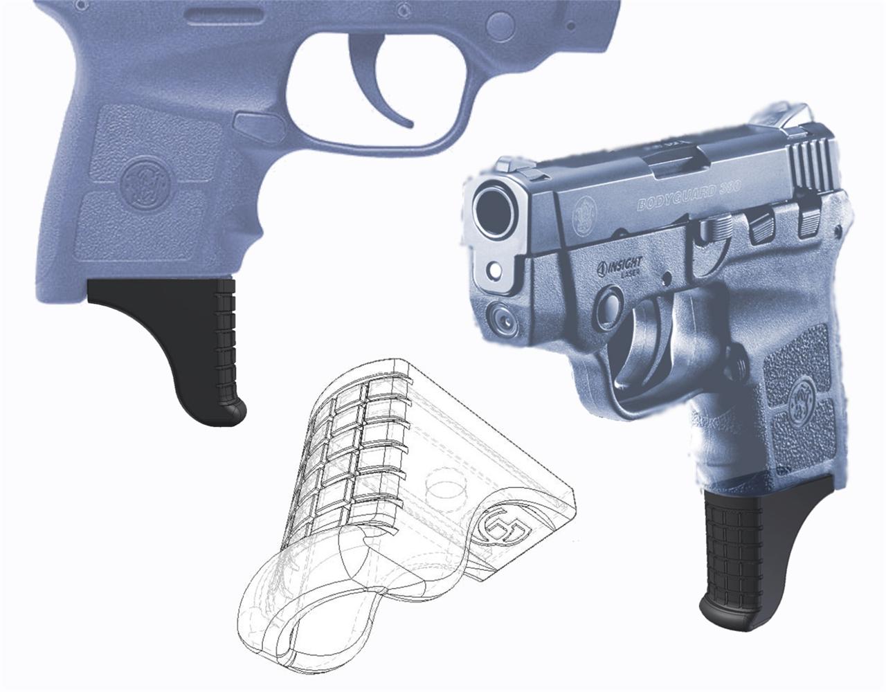 3 Pack Classic XL 1.25" Magazine Extensions for Smith & Wesson