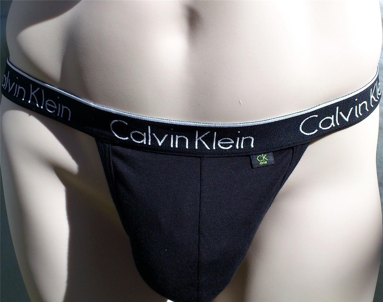 New Ck One Thong Black Calvin Klein Boxed Mens String Tanga Underwear