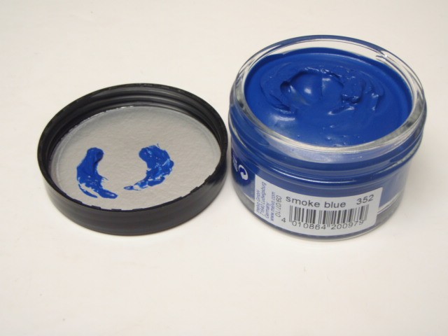 pale blue shoe polish