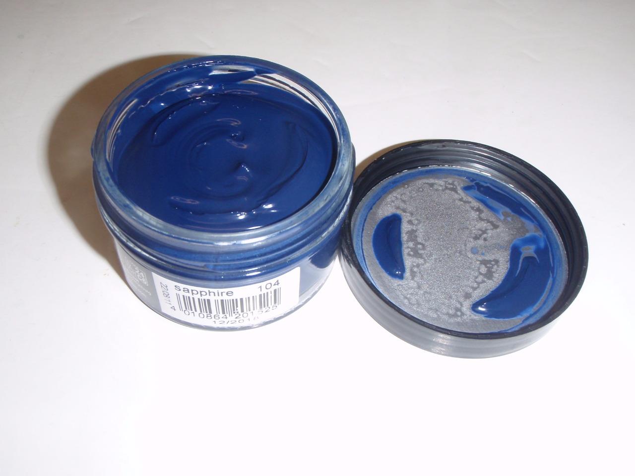 pale blue shoe polish