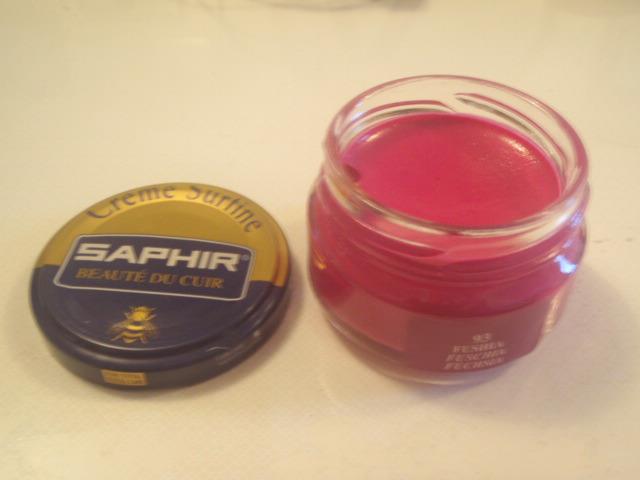 saphir leather polish