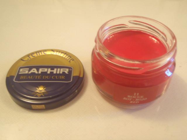 saphir leather polish