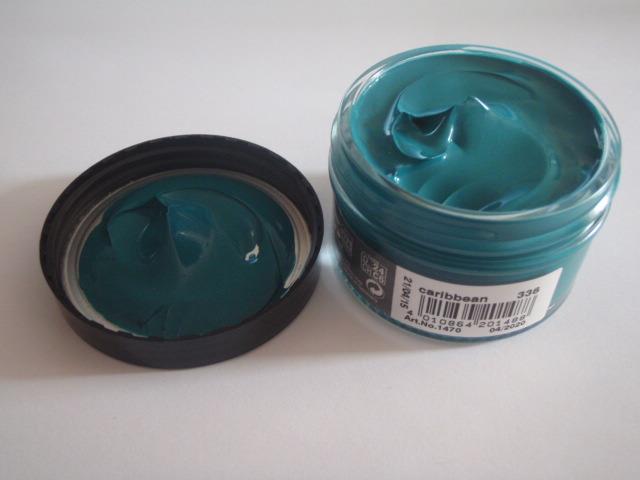 pale blue shoe polish