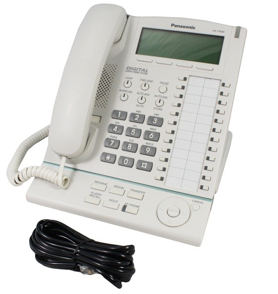 Panasonic KX-T7636 Display Phone KX-T 7636 White GST & Delivery Inc | eBay
