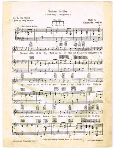 brahms lullaby cradle song wiegenlied music lyrics