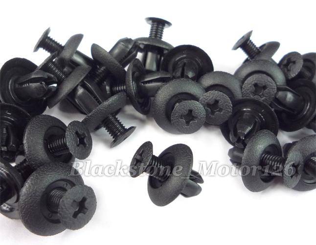 20 Front & Rear Bumper Clip Nylon Push-Type Retainer MB253964 For ...