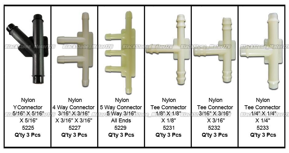 18 Pcs Vacuum Line Connector Assortment in Plastic Hose Kit For GM For