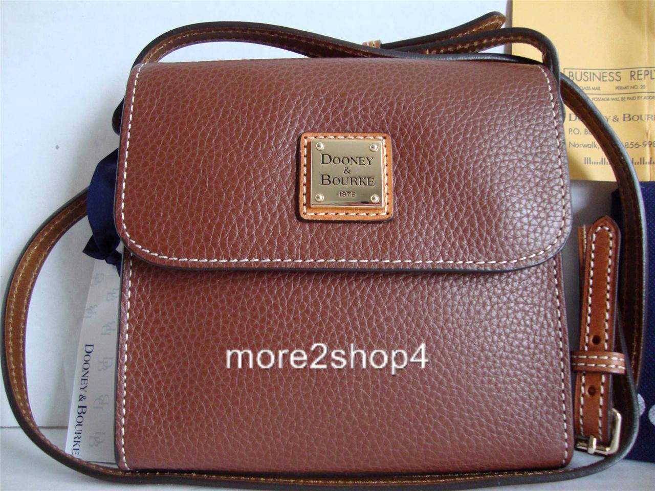 Dooney Bourke Amber Leather Letter Carrier Crossbody Bag CLEARANCE eBay