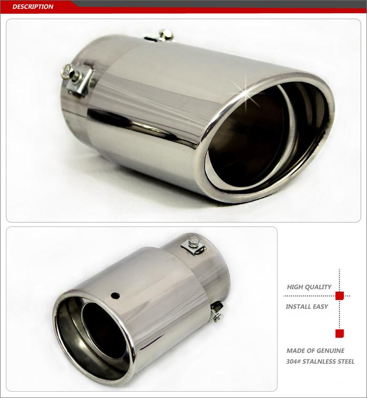 Stainless Steel Chrome Exhaust Muffler Tip Pipes F Toyota Camry 6 Gen