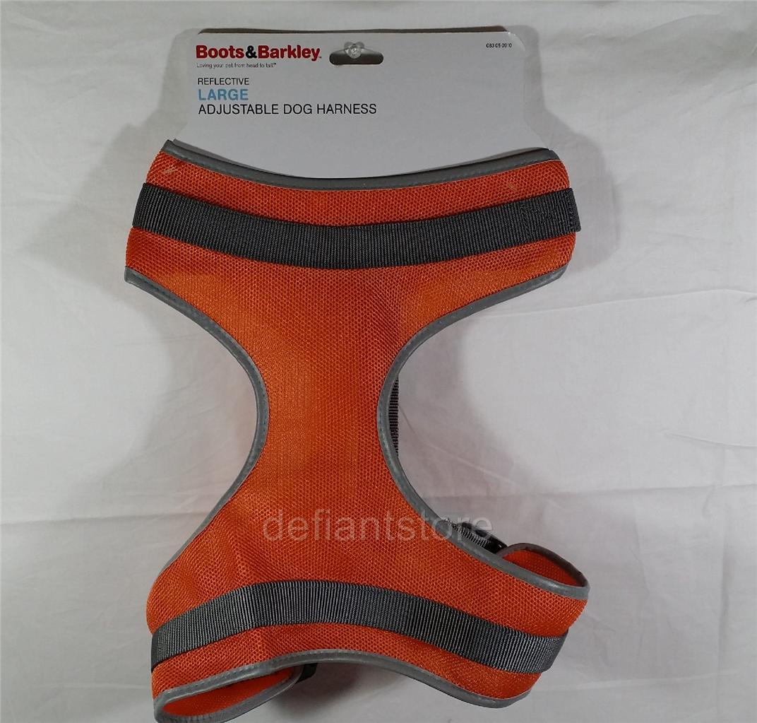 Boots Barkley Large Reflective Adjustable DOG Harness Choice OF Colors