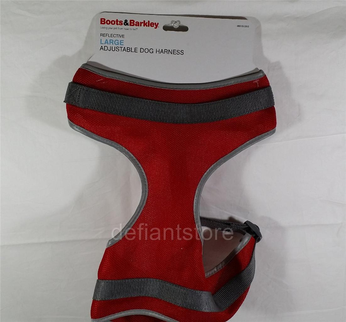 Boots Barkley Large Reflective Adjustable DOG Harness Choice OF Colors