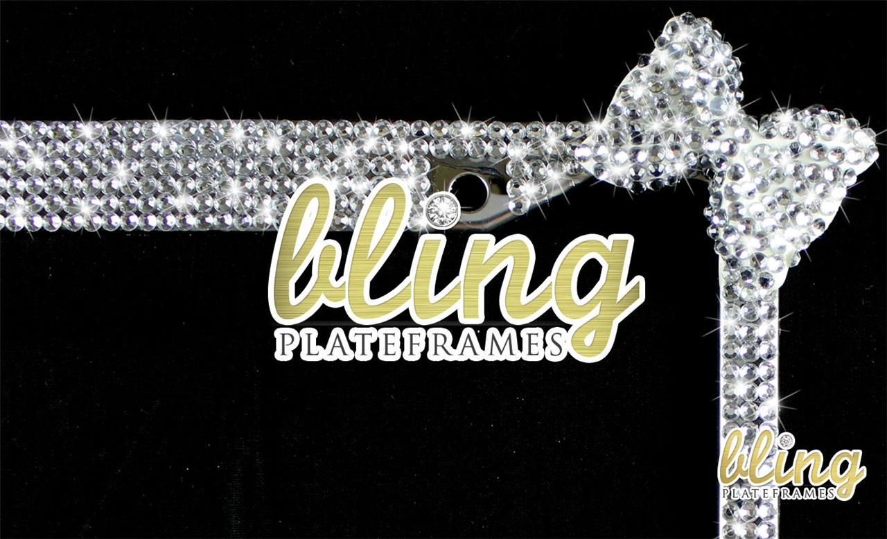 Bmw rhinestone license plate frames #2