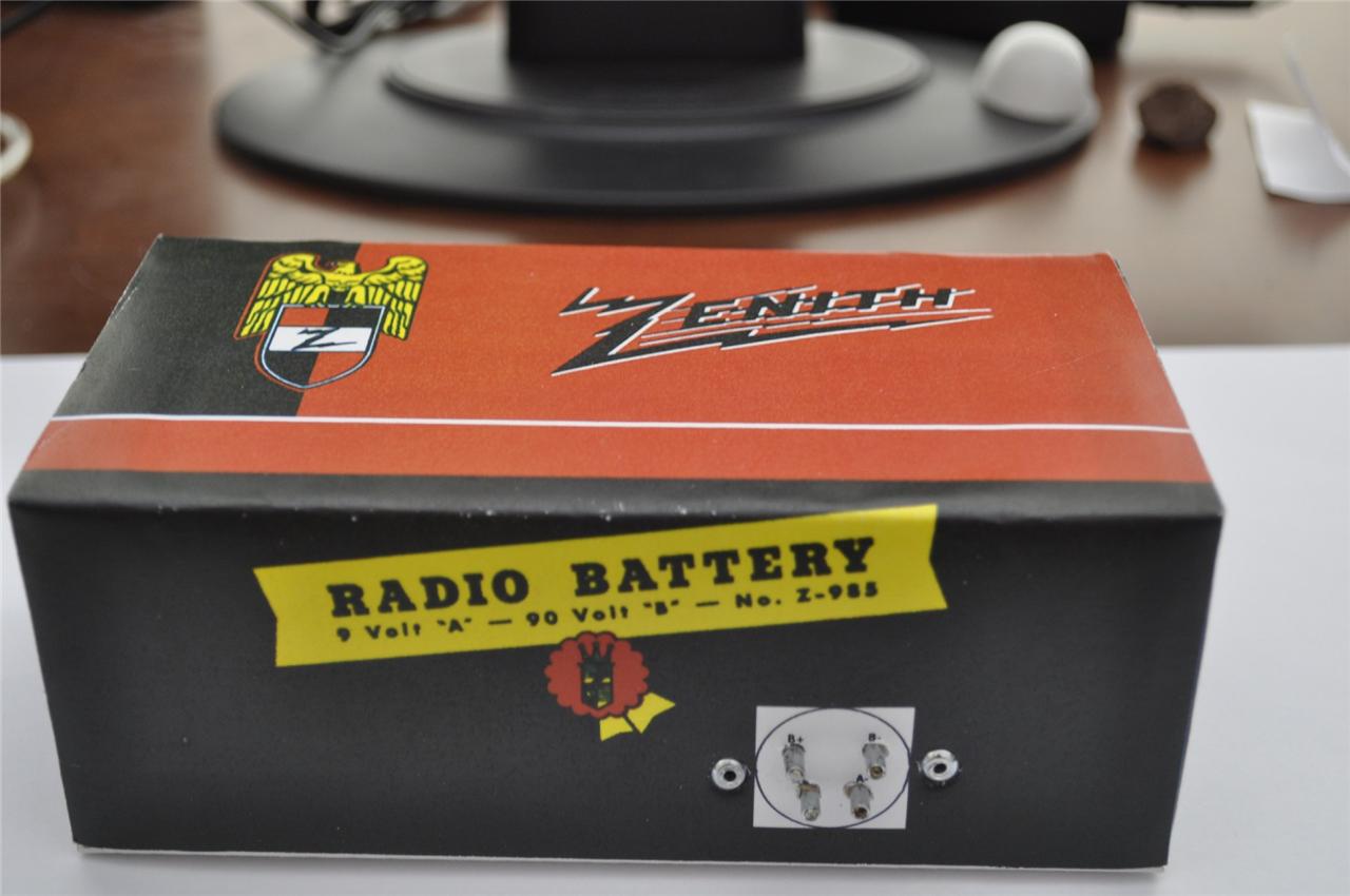 Zenith TransOceanic Battery Pack. New & Imprroved. Now with New Plug