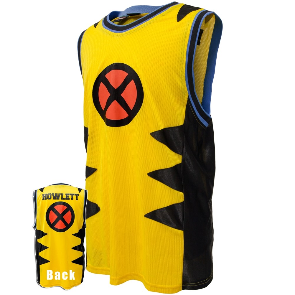 XMen XMen Wolverine Marvel Mens Yellow Tank Top Basketball Jersey eBay