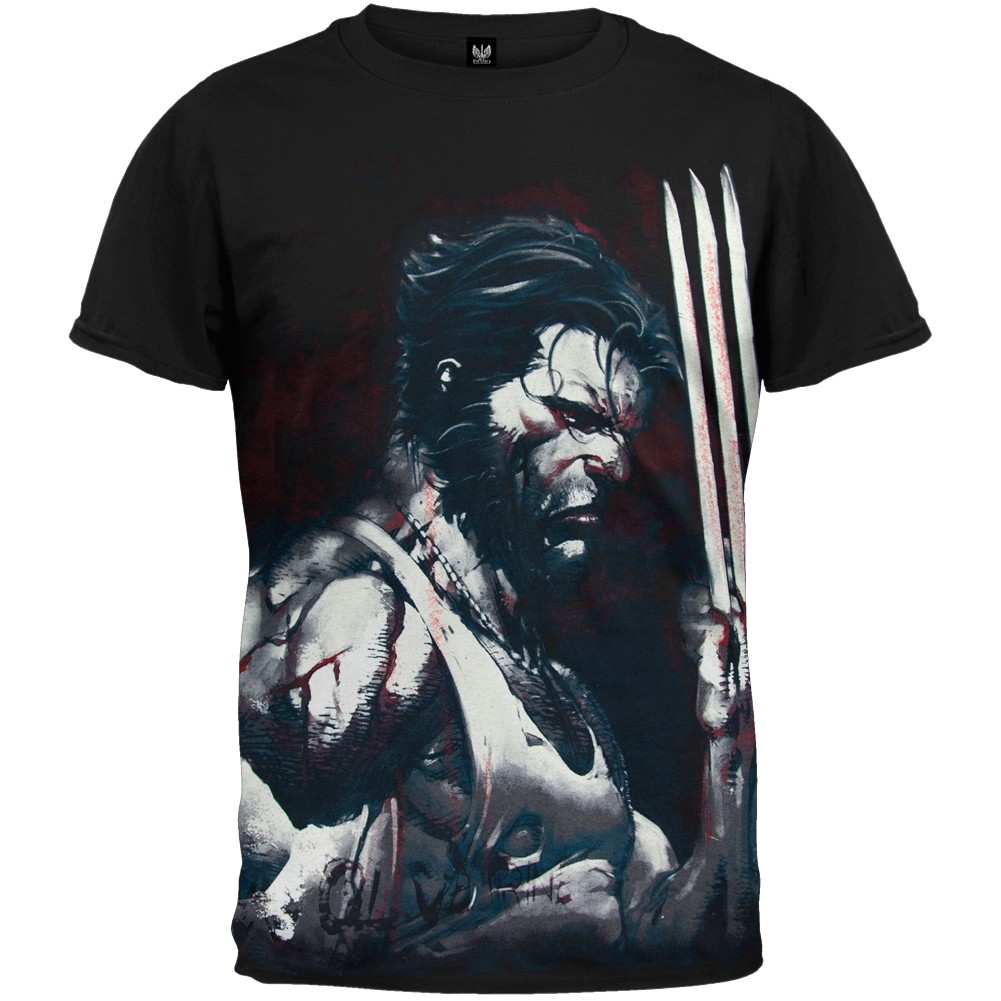X-Men Wolverine "Blood and Steel" XMen Tee Shirt T-Shirt