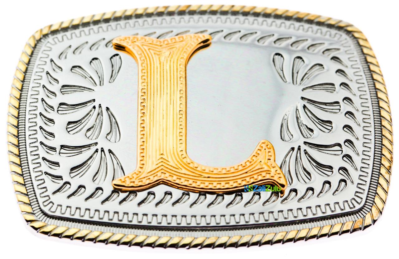 Initial Letters Western Style Cowboy Rodeo Gold Small Belt Buckles eBay