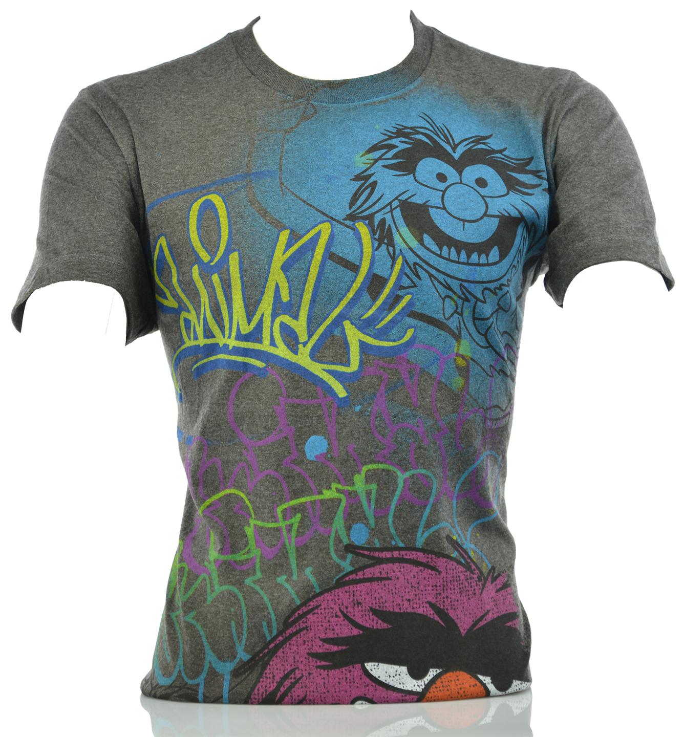 The Muppets Muppet Show Kermit Animal Men's Vintage TShirt Multiple