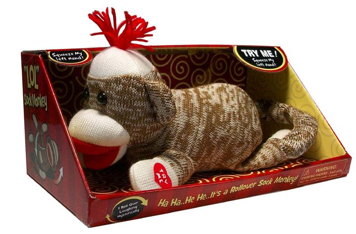 rolling sock monkey